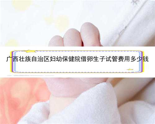 广西壮族自治区妇幼保健院借卵生子试管费用多少钱